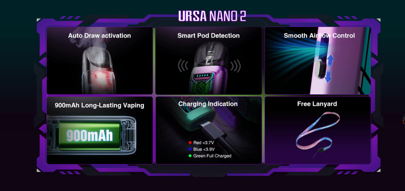 Lost Vape Ursa Nano 2 Kit Vape Culture Lost Vape Ursa Nano 2 Kit Vape Culture